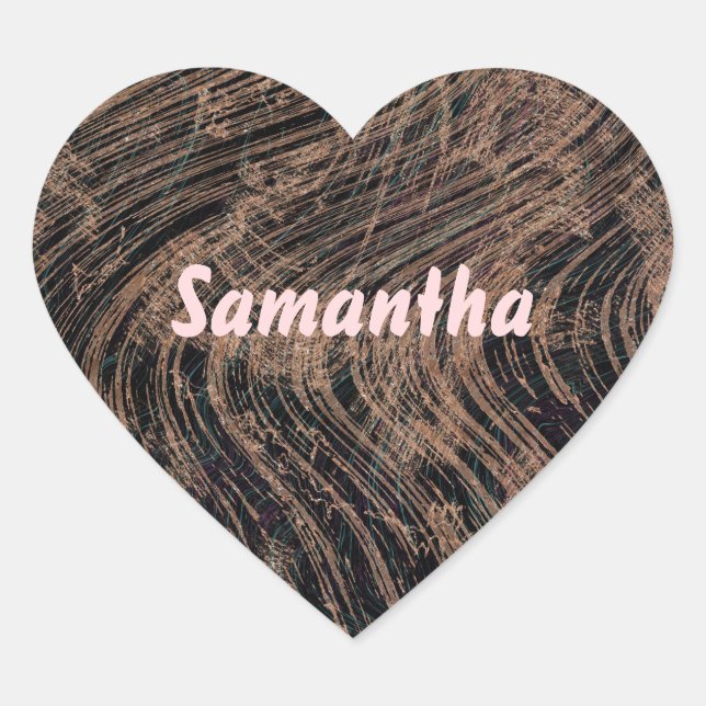 Sticker Cœur Joli marbre (Devant)