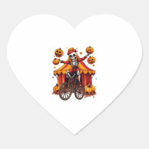 Sticker Cœur Jonglage des os � crâne de cirque Hilarié