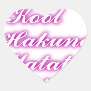 Sticker Cœur Jouer Cool Hakuna Matata .png