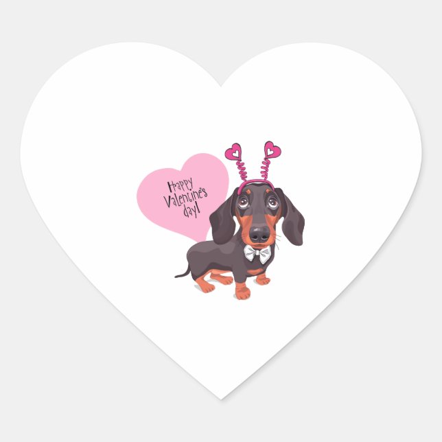 Sticker Cœur Jour de la Saint-Valentin (Devant)