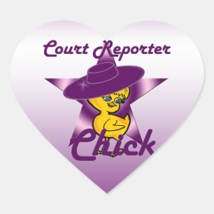 Sticker Cœur Journaliste au tribunal #9