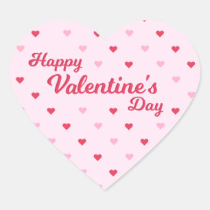Sticker Cœur Joyeuse Saint Valentin Cœurs De Mon Cœur Je T'Aime
