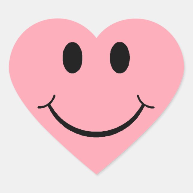 Sticker Cœur Joyeux Coeur du visage (Devant)