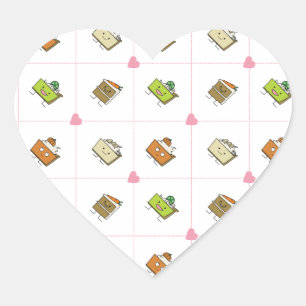 Sticker Cœur Joyeux gâteaux et tartes