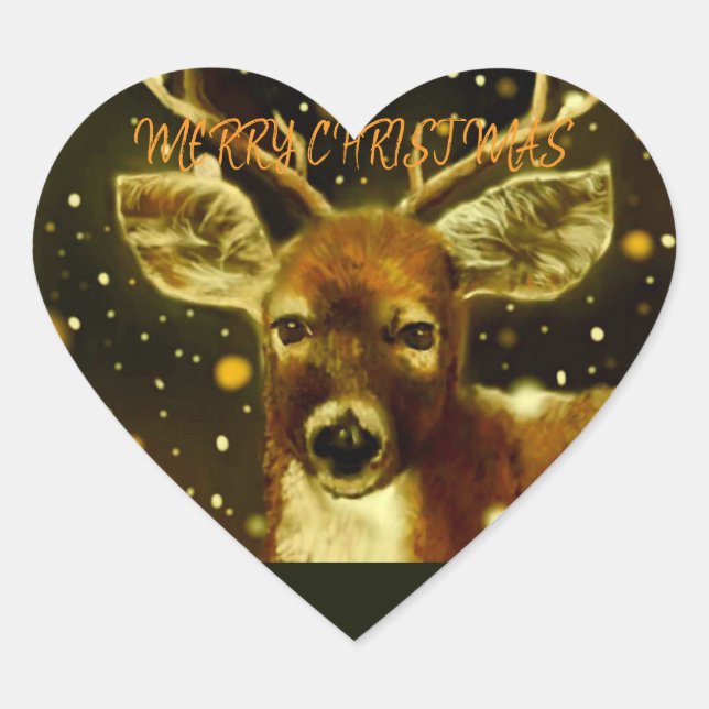 Sticker Cœur Joyeux Noël (Devant)
