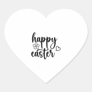 Sticker Cœur Joyeux Pâques Jour Funny Oeufs Rabbit Drôle T-shir