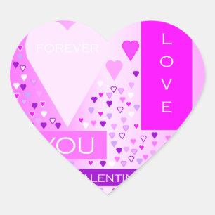Sticker Cœur Joyeux Saint Valentin