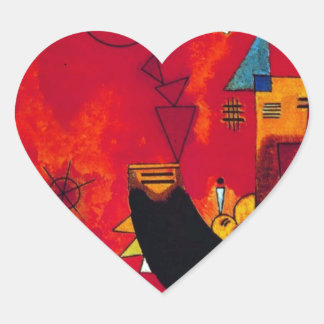 Sticker Cœur Kandinsky Mit und Gegen