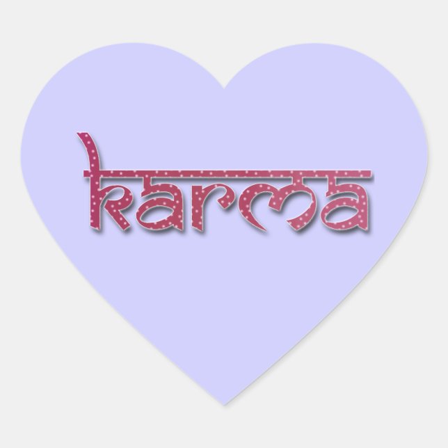 Sticker Cœur karma (Devant)