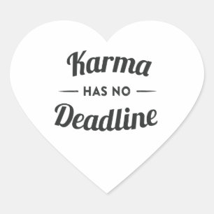 Sticker Cœur Karma n'a pas de délai