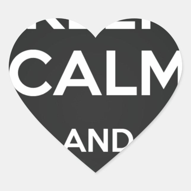 Sticker Cœur Keep Calm and Vape On (Devant)