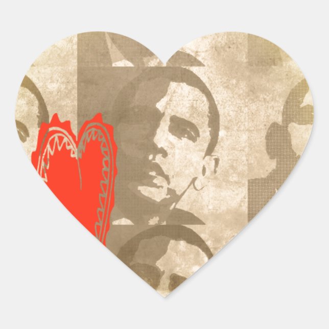 Sticker Cœur Kenya We Lovely You Perspective Art Design (Devant)