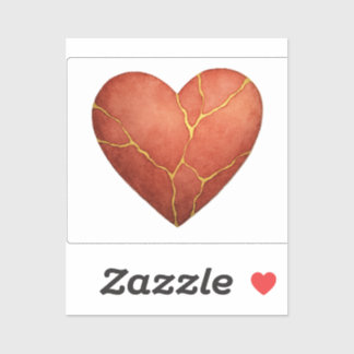 Sticker Coeur Kintsugi