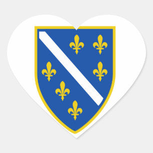 Sticker Cœur La Bosnie
