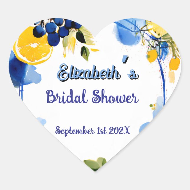 Sticker Cœur La Dolce Vita Fête des mariées (Devant)