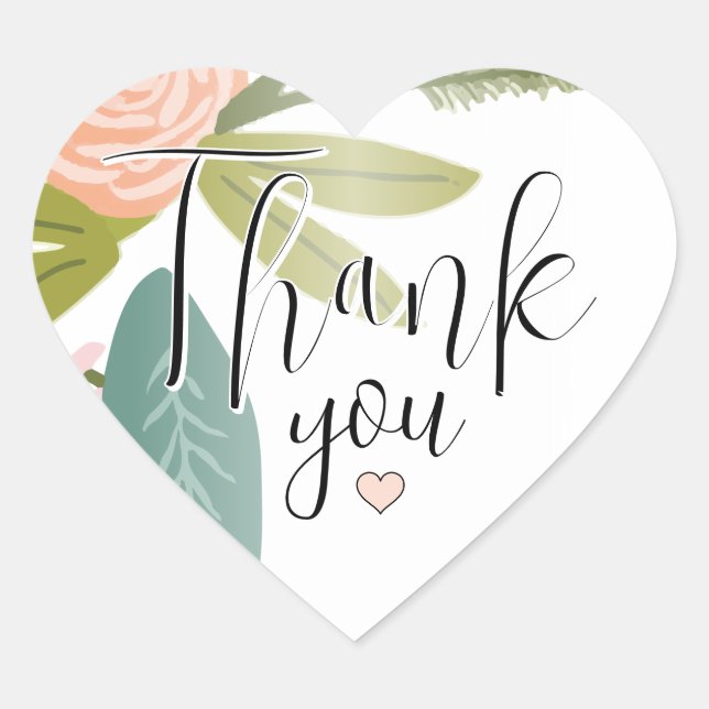 Sticker Cœur La faune et la flore (Devant)