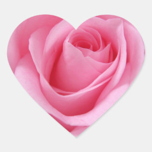 Sticker Cœur La fleur de rose