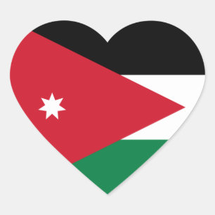 Sticker Cœur la Jordanie