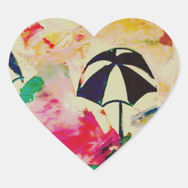 Sticker Coeur La Playa (Devant)