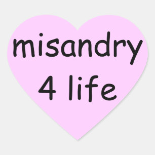Sticker Cœur la vie 4 misandry