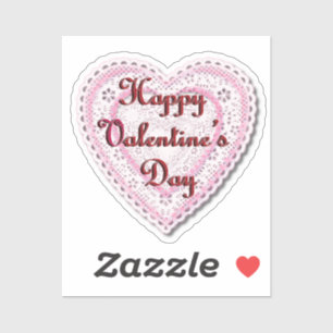 Sticker Coeur Laced Saint-Valentin