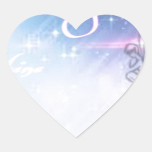 Sticker Cœur laissez votre éclat léger