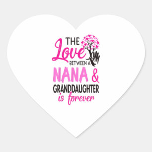 Sticker Cœur l'amour entre une nana et une petite-fille est tou