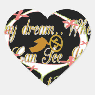 Sticker Cœur L'argent parle dans mes rêves et je l'adore.png