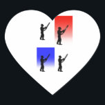 Sticker Cœur L'avortement Tree surgeon christmas<br><div class="desc">Oeuvre d'art pour Arbre-chirurgiens et Arboriste créée par un Arboriste.</div>