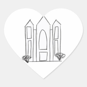 Sticker Cœur LDS Salt Lake City