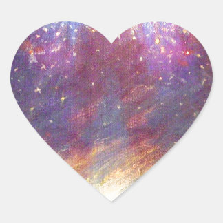 STICKER CŒUR LE CIEL EST MON TRÔNE - LA TERRE EST MON BOUTON