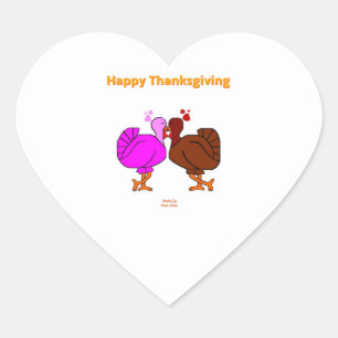 Sticker Cœur Le Coeur de la Passion de Thanksgiving