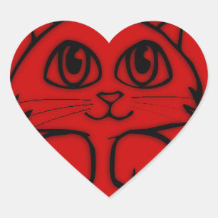 Sticker Cœur Le Coeur rouge de Pékin