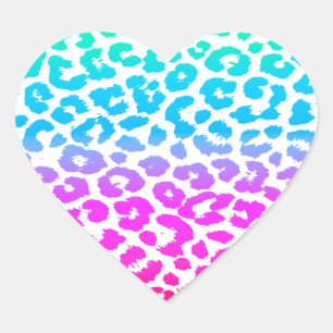 Sticker Cœur Le funky Leopard