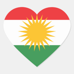 Sticker Cœur le Kurdistan