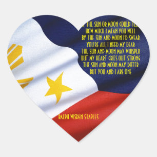 STICKER CŒUR LE POÈME DE LA BAIE DE VALENTINE
