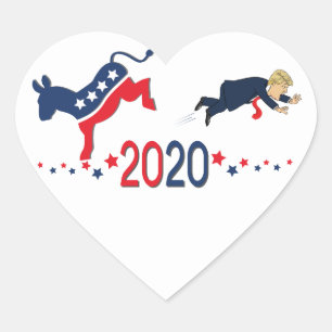 Sticker Cœur L'échec de Donald Trump en 2020
