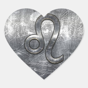 Sticker Cœur Leo Zodiac Connexion Grunge Décor Distressed