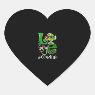 Sticker Cœur Leopard Funny Shamrock Love CMA Life St patrick D