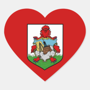 Sticker Cœur les Bermudes