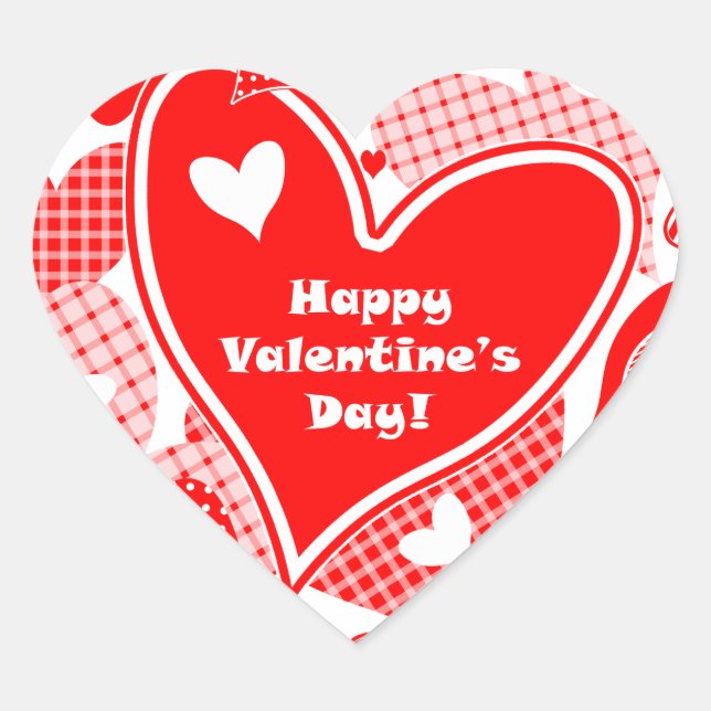 Sticker Cœur Les coeurs de Valentine (Devant)
