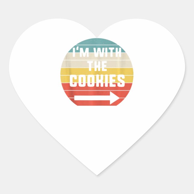 Sticker Cœur Les Cookies (Devant)