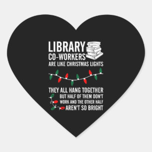 Sticker Cœur Les Coworkers de bibliothèque ressemblent aux lumi