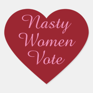 Sticker Cœur les femmes méchantes votent
