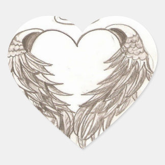 Sticker Cœur Les vies des anges/