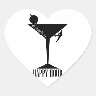 Sticker Cœur L'Escalade Est Mon Heureuse Heure