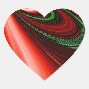 Sticker Cœur L'esprit de l'amour et de l'espoir Abstrait 3D Rai