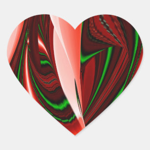 Sticker Cœur L'esprit de l'amour et de l'espoir Abstrait 3D Rai