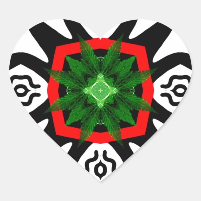 Sticker Cœur Libérez L'Herbe_ (Devant)