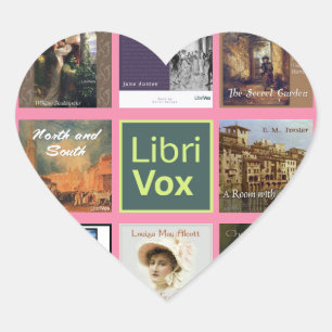 Sticker Cœur LibriVox FILLE.